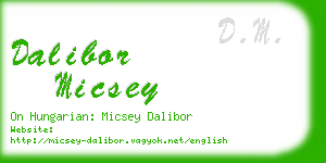 dalibor micsey business card